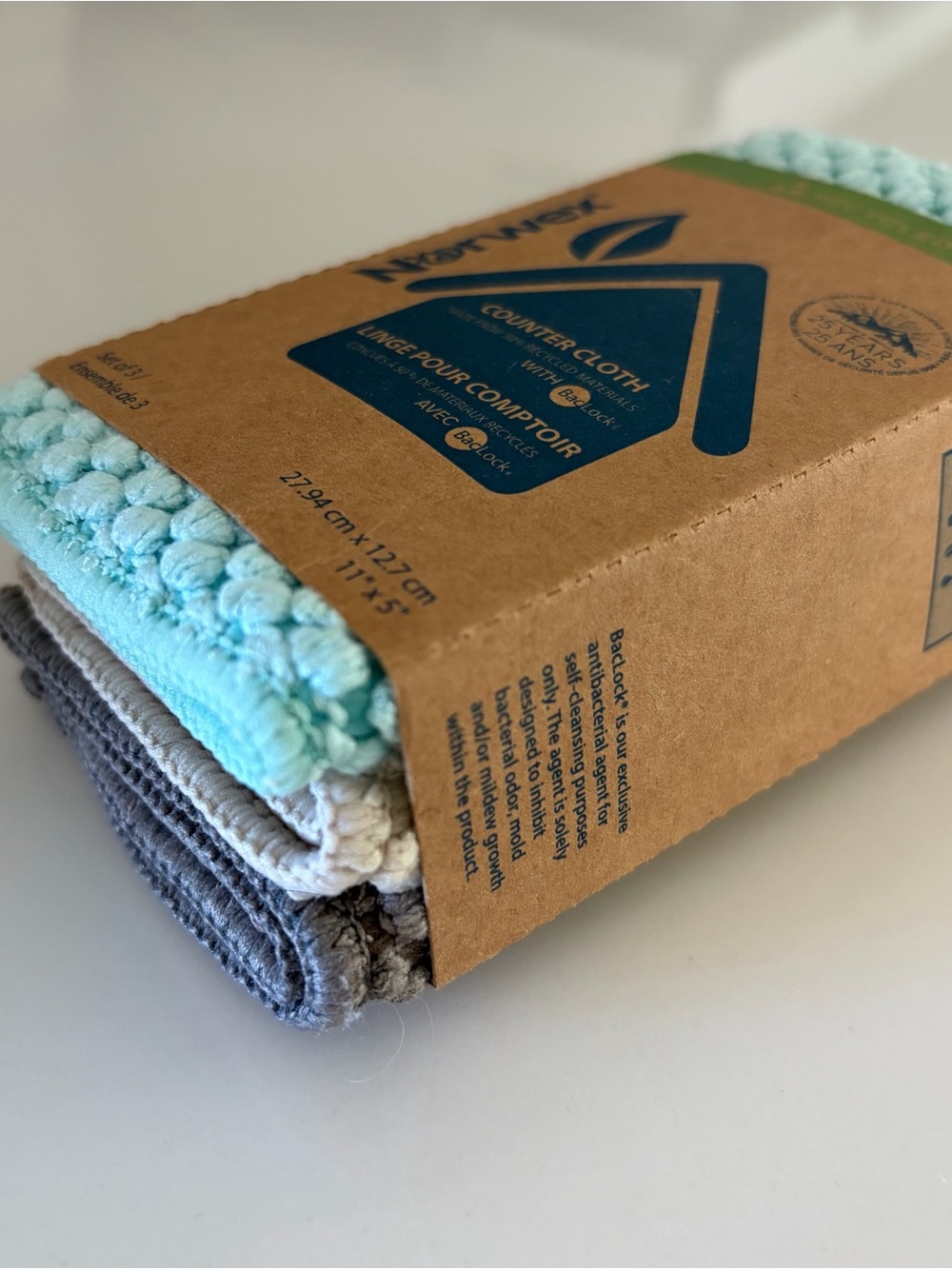 NEW Set of 3 NORWEX Counter Cloths NWT Kitchen Bathroom Earth Friendly NWT